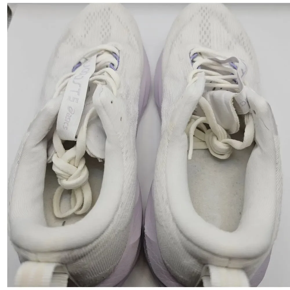 Asics Novablast 5 White Lilac Hint Womens 7.5 UK 5.5 Running Shoes Sneakers